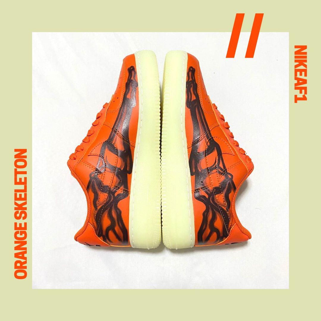 Nike AF1 “Skeleton Orange”, Men's Fashion, Footwear, Sneakers on Carousell