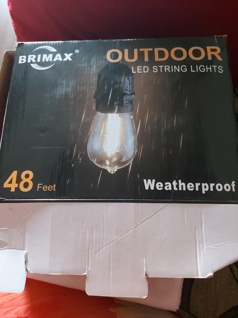 2200K Warm White Connectable Hanging Patio Lights IP44 Waterproof Backyard Lights with E12 Socket 50Ft G40 Outdoor String Lights with 28 Pcs 5W Clear Bulbs Yuusei Globe String Lights 3 Spare