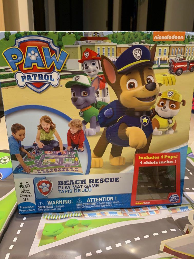 Paw patrol beach rescue deals play mat game