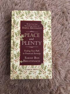 Peace and plenty by Sarah Ban Breathnach