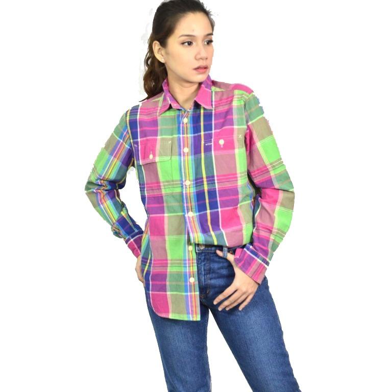 Ralph lauren plaid sweatshirt clearance