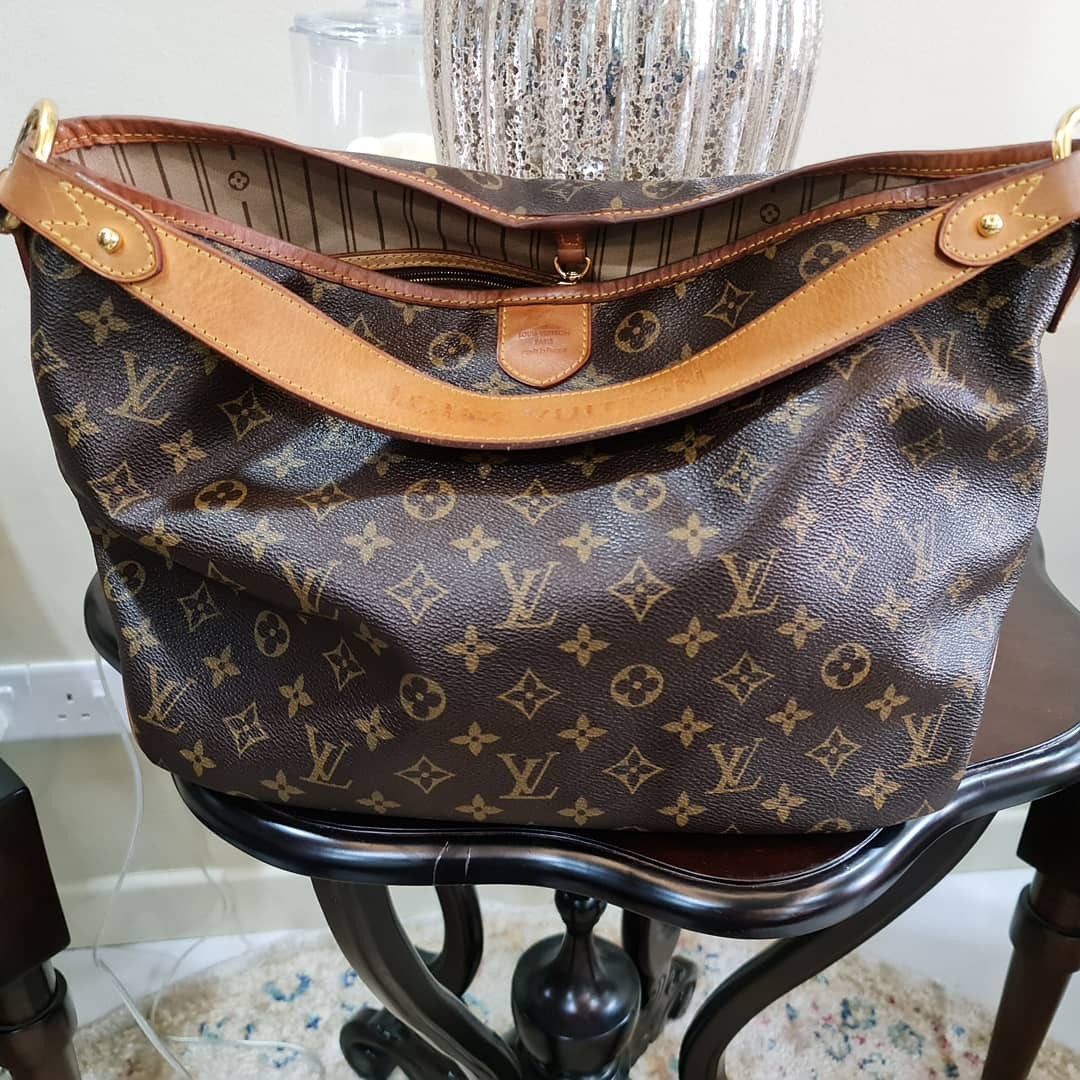 Louis Vuitton Delightful Damier Azur Bag, Luxury, Bags & Wallets on  Carousell