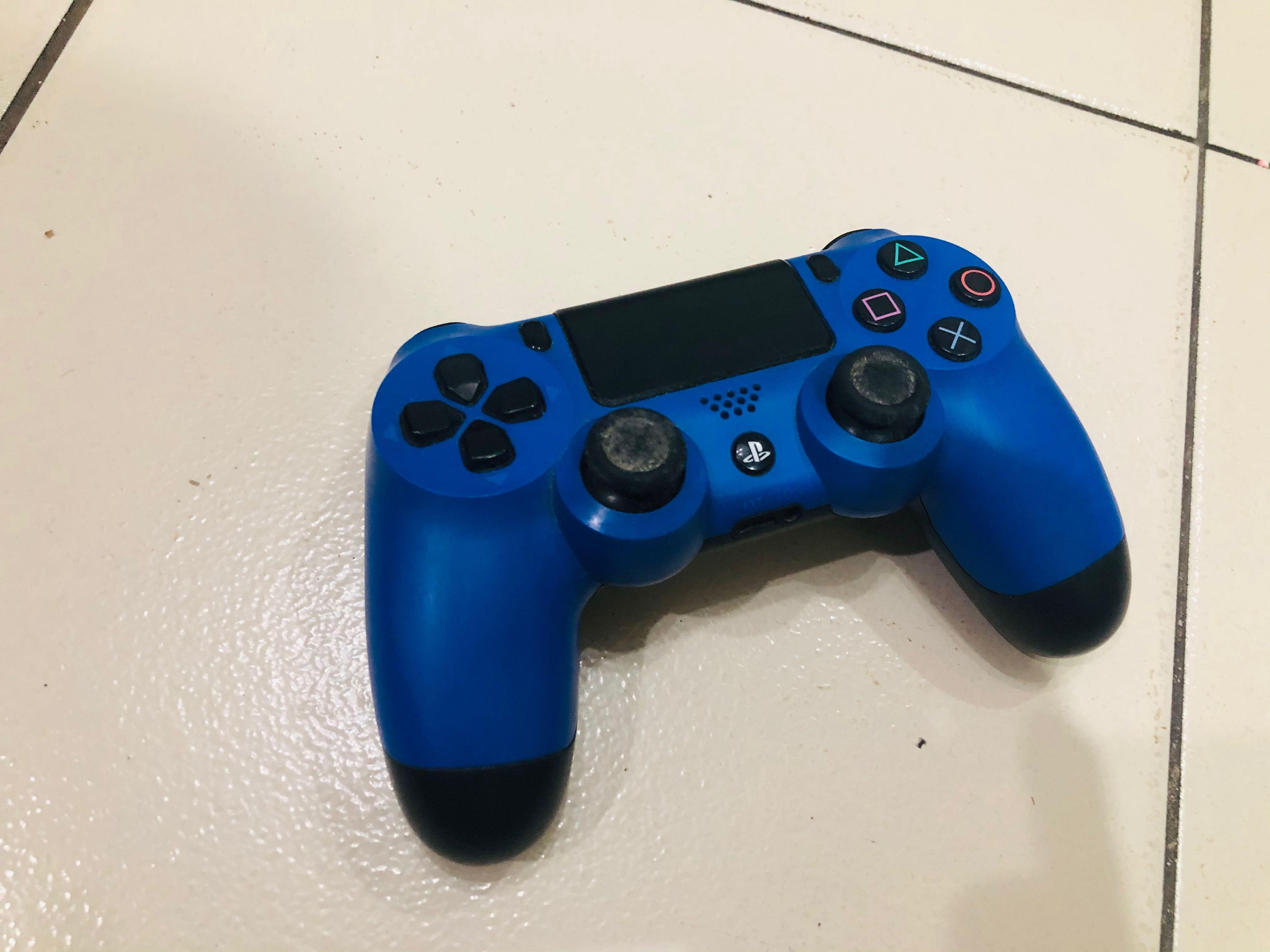 PS4 Dual Shock 4 Wireless Controller Blue Wave, Video Gaming
