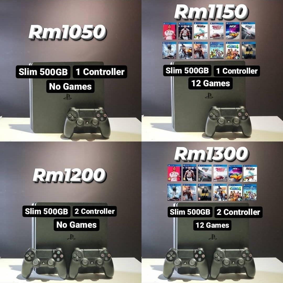 harga ps4 slim 500gb second