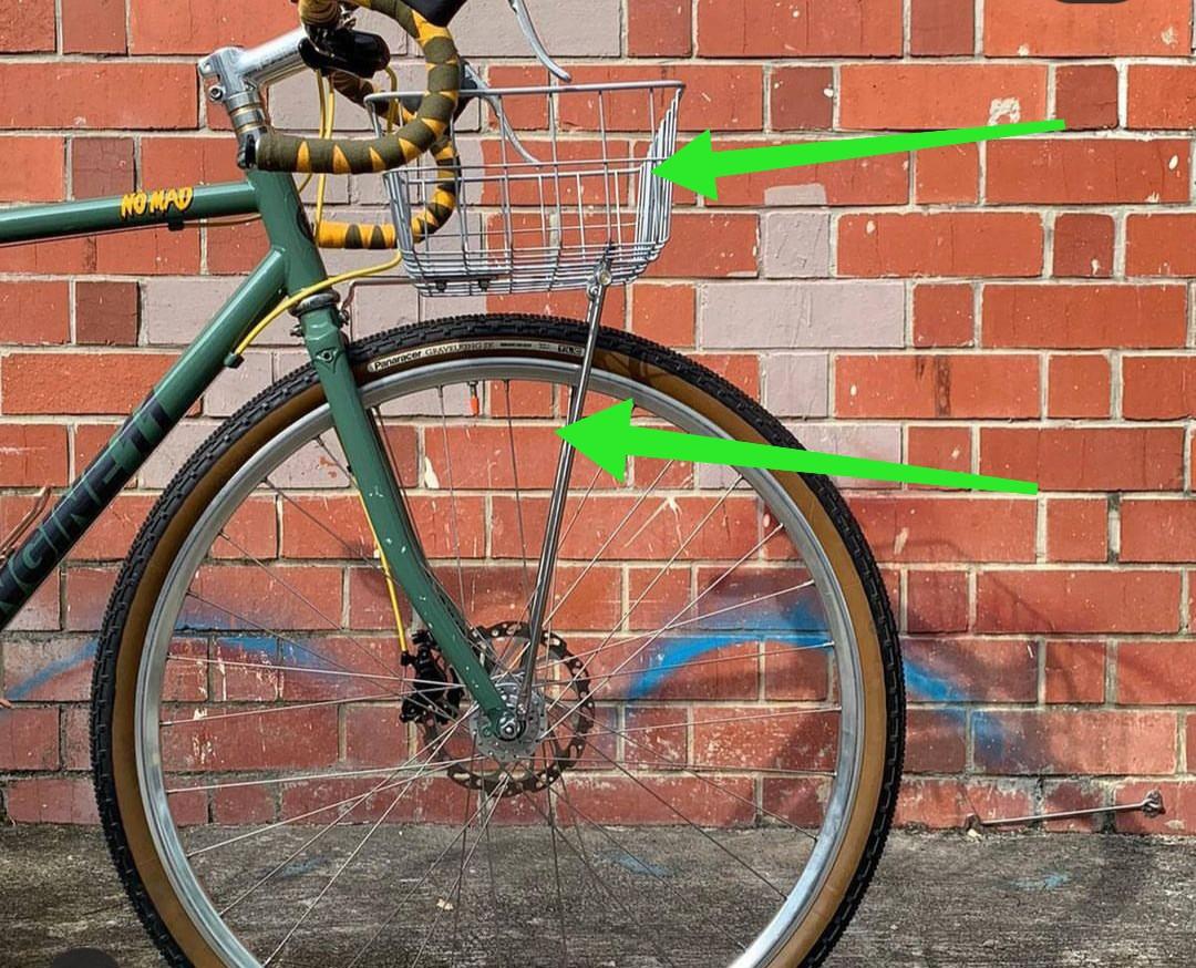 Vintage front outlet bike rack