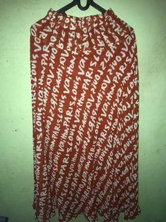 Rok Motif ( coklat milo )
