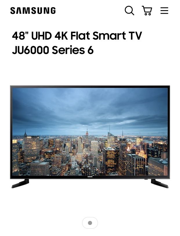 Samsung 48” UHD Smart TV, TV & Home Appliances, TV & Entertainment, TV