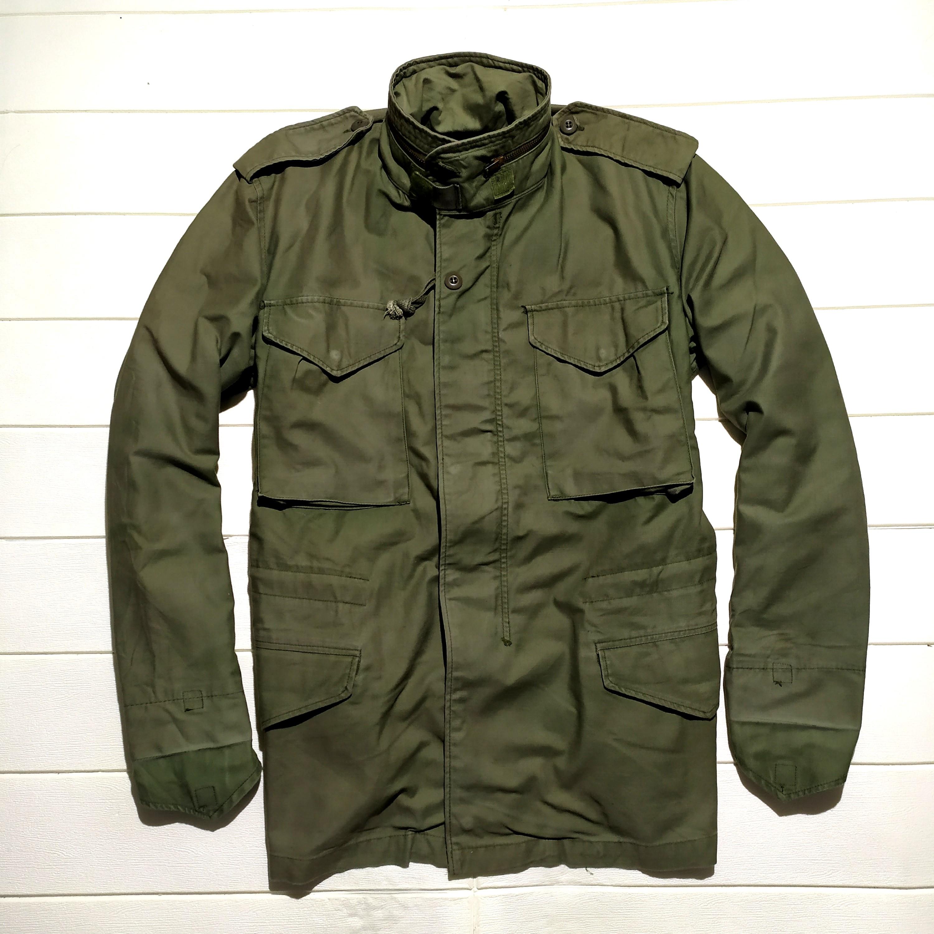 Small Reguler Alphaindustries M65 Olive Green Military Parka Fesyen Pria Pakaian Baju Luaran di Carousell