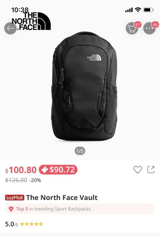 The north face men's vault 18 backpack deals
