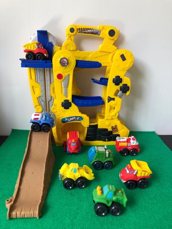 Tonka Chuck garage and 8 soft trucks Hobbies Toys Toys Games on Carousell