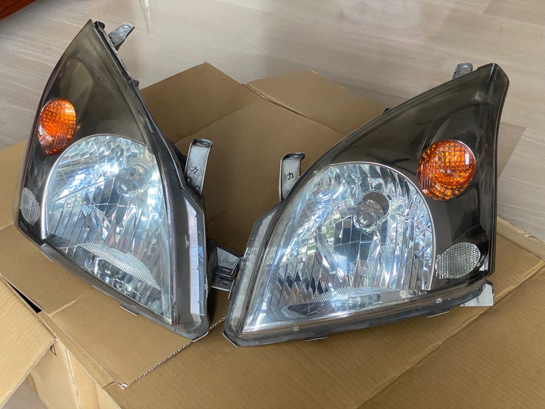 Toyota Landcruiser Prado 120 Series Headlights Head Lights Lamps 2002