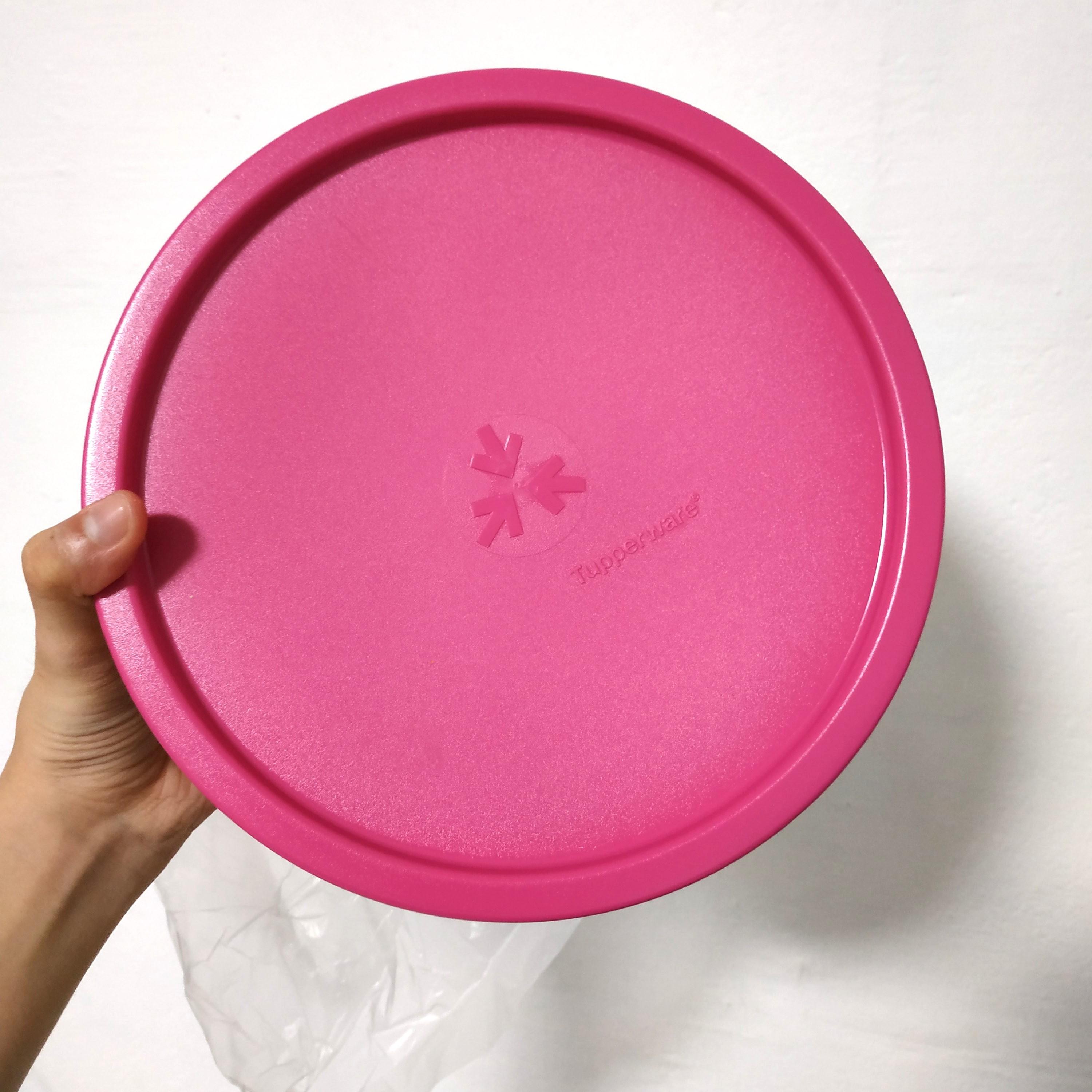 Tupperware Blushing Pink Big Cookie Canister 1.75L 