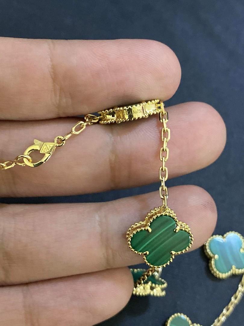 Vca green necklace deals