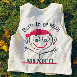 Vintage Mexico Born to be Wild Kawaii Vest
