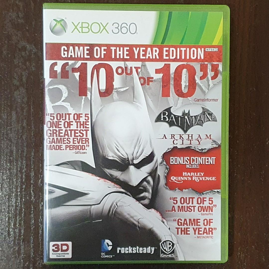 Xbox 360 Batman Arkham City, Video Gaming, Video Games, Xbox on Carousell