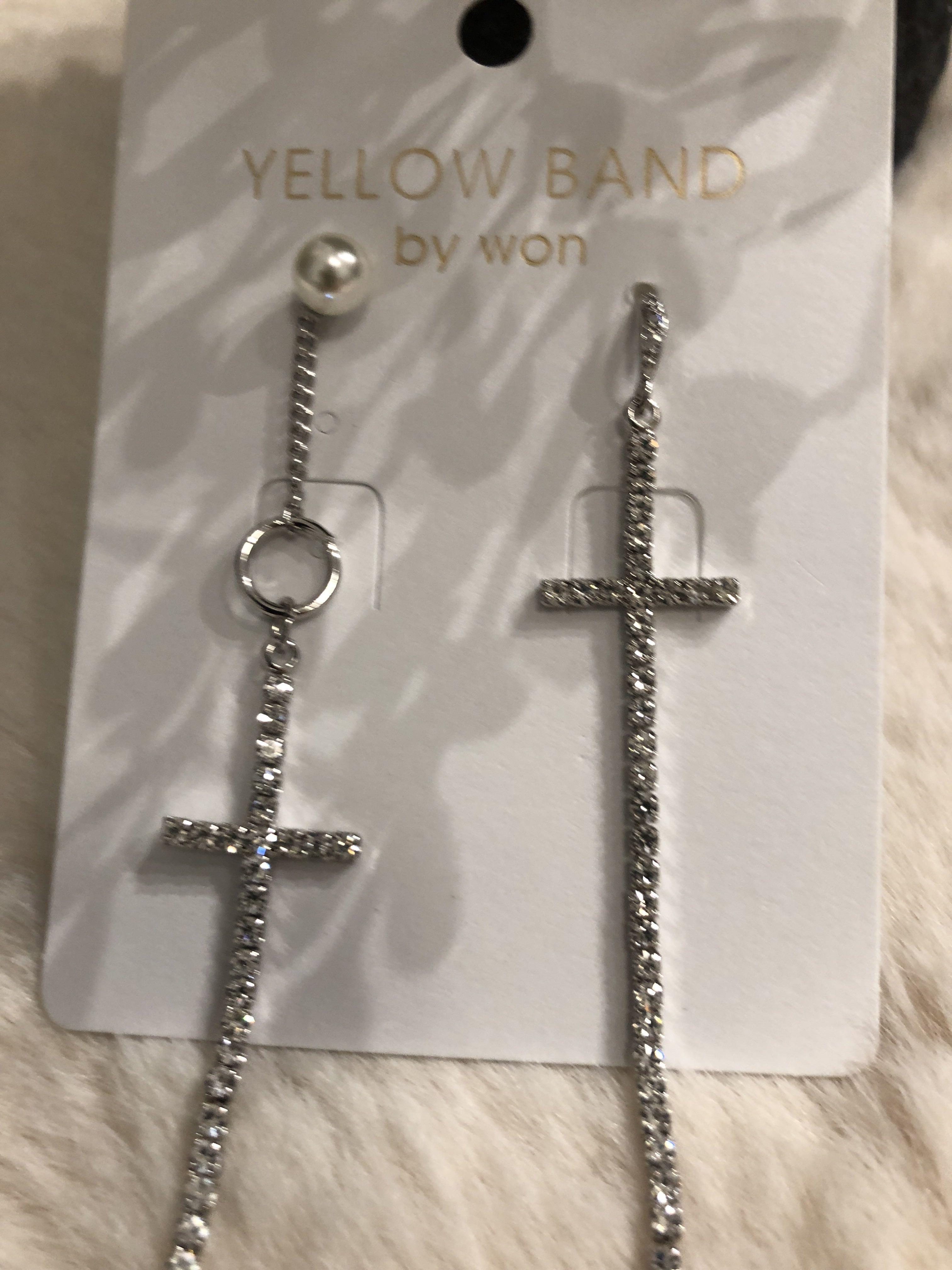 Yellow band discount earrings korea