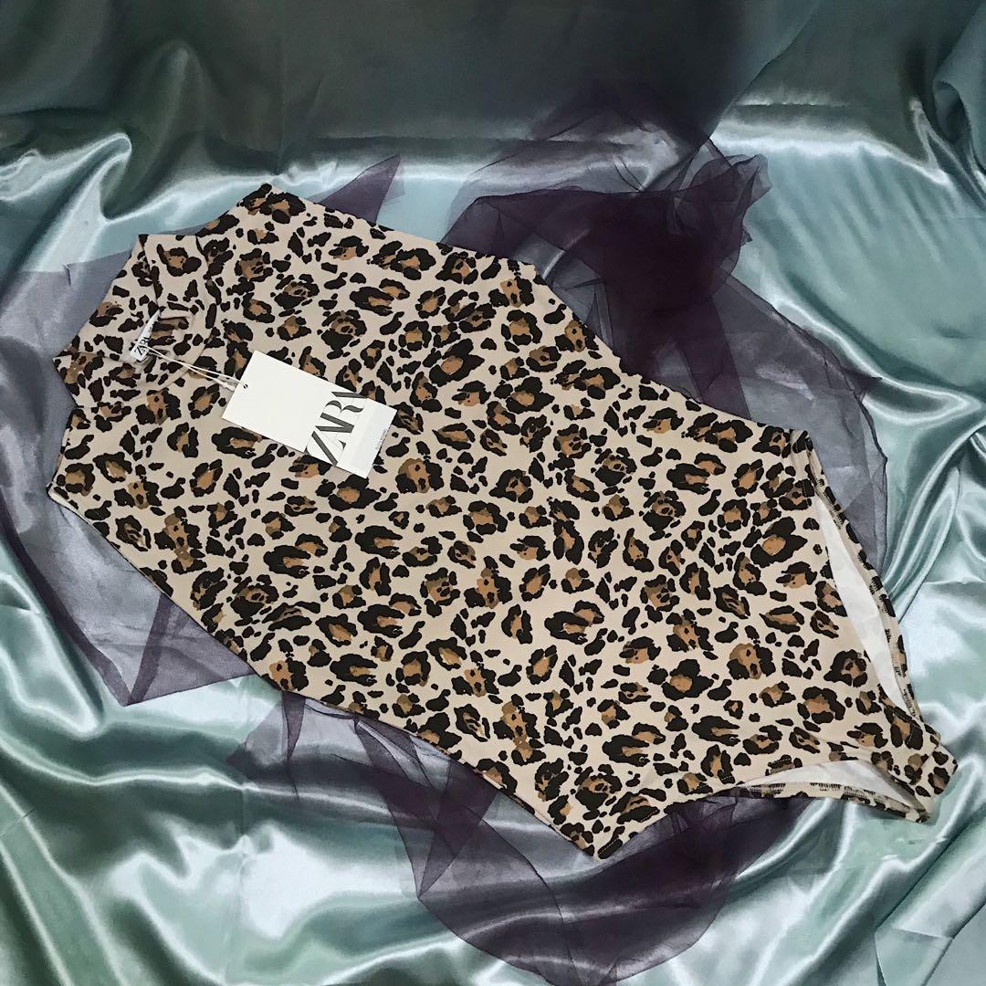 Zara animal top print bodysuit