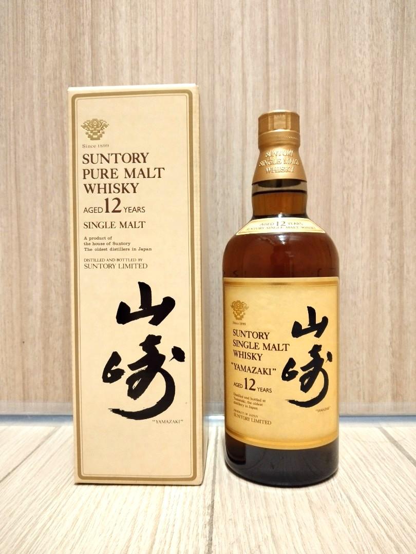 絕版山崎12金花標】絕版山崎12年金花標單一麥芽威士忌, 750ml, 43%, 嘢