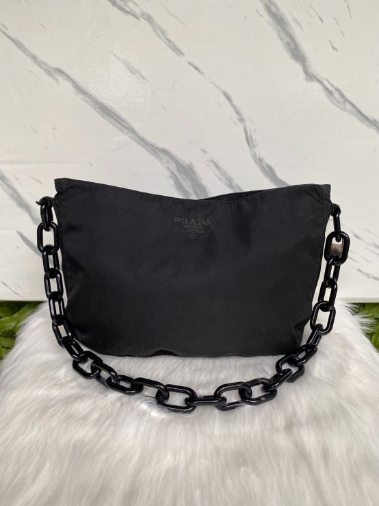 Prada plastic chain bag discount