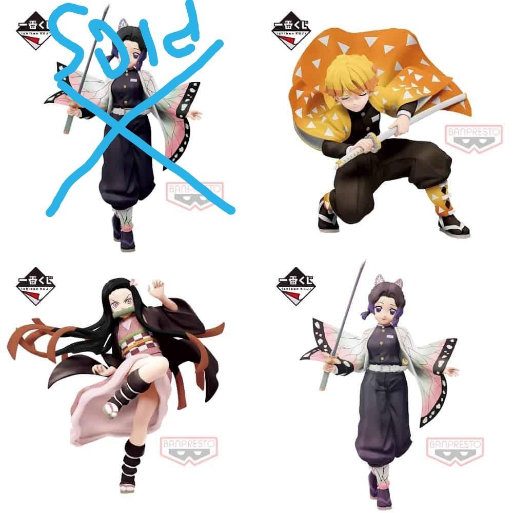 鬼滅之刃 demon slayer ichiban kuji set of 3 一番くじfast deal