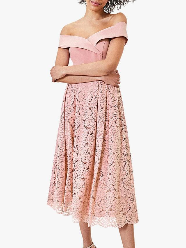 Oasis lace Bardot dress