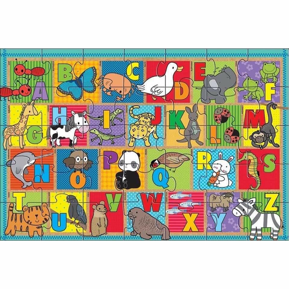 Alphabet Giant Floor Puzzles, Hobbies & Toys, Toys & Games on Carousell