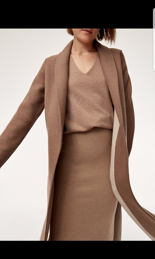 Aritzia luxe lounge wool jacket best sale