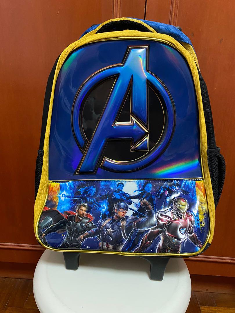 character trolley school bags