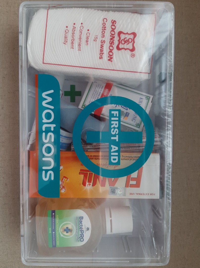 BN Watsons First Aid Kit Box For Home or Office, Everything Else on