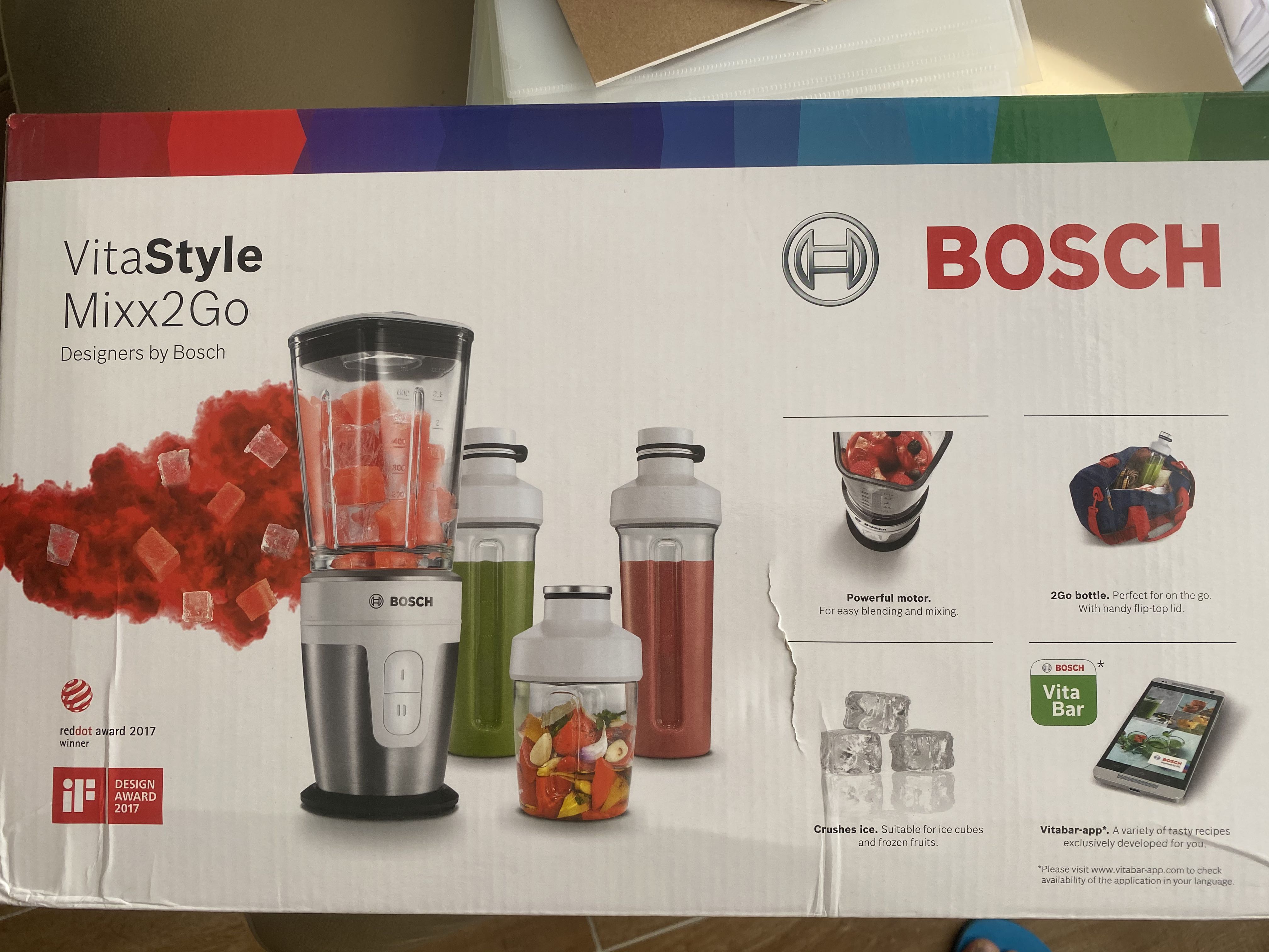 Bosch Vitastyle Mixx2go Blender 攪拌機連官方加配額外刀片 廚房用具 Carousell