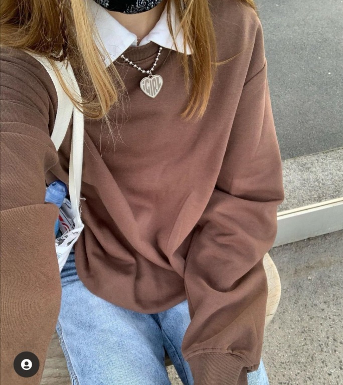 Brandy melville brown erica sweatshirt Clearance