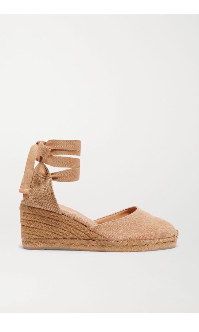 Casta帽er carina 60 best sale canvas wedge espadrilles