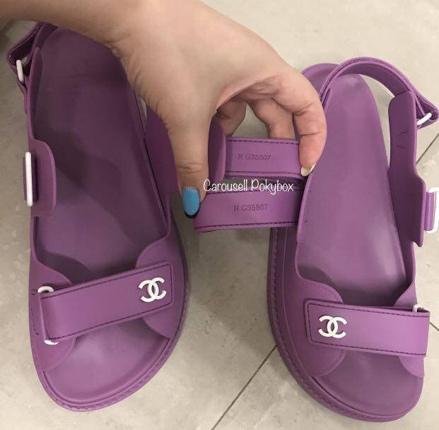 Chanel best sale pastel sandals