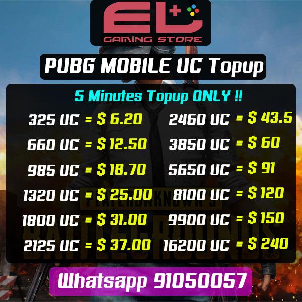 Cheap Pubg Mobile Uc Topup Toys Games Video Gaming In Game Products On Carousell