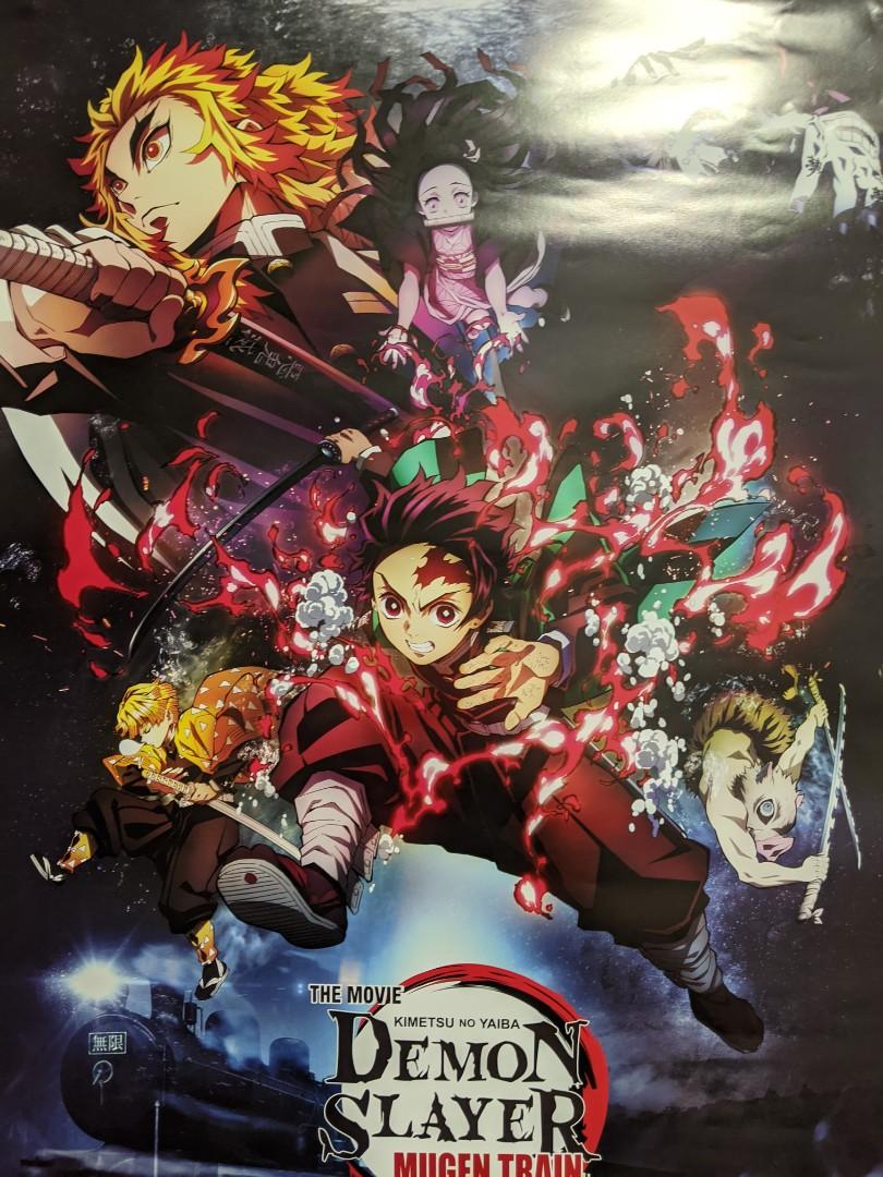 Demon Slayer Kimetsu No Yaiba Mugen Train Movie Poster Entertainment J Pop On Carousell