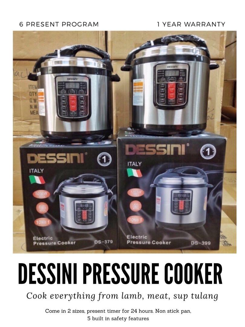 Dessini 8/6L Pressure Cooker, TV & Home Appliances, Kitchen Appliances