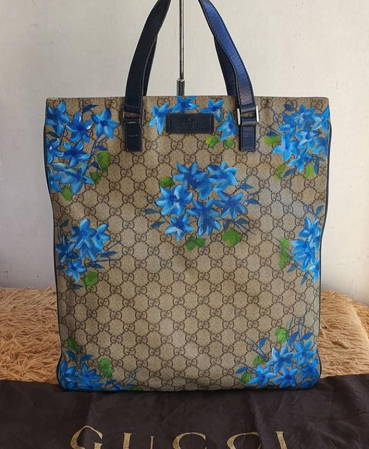 Gucci flower tote bag shop