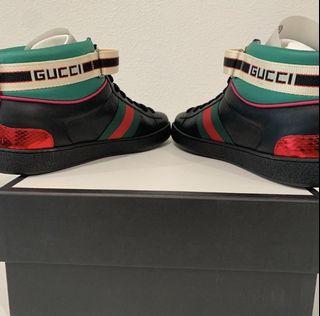 Gucci men’s ace high toped sneakers