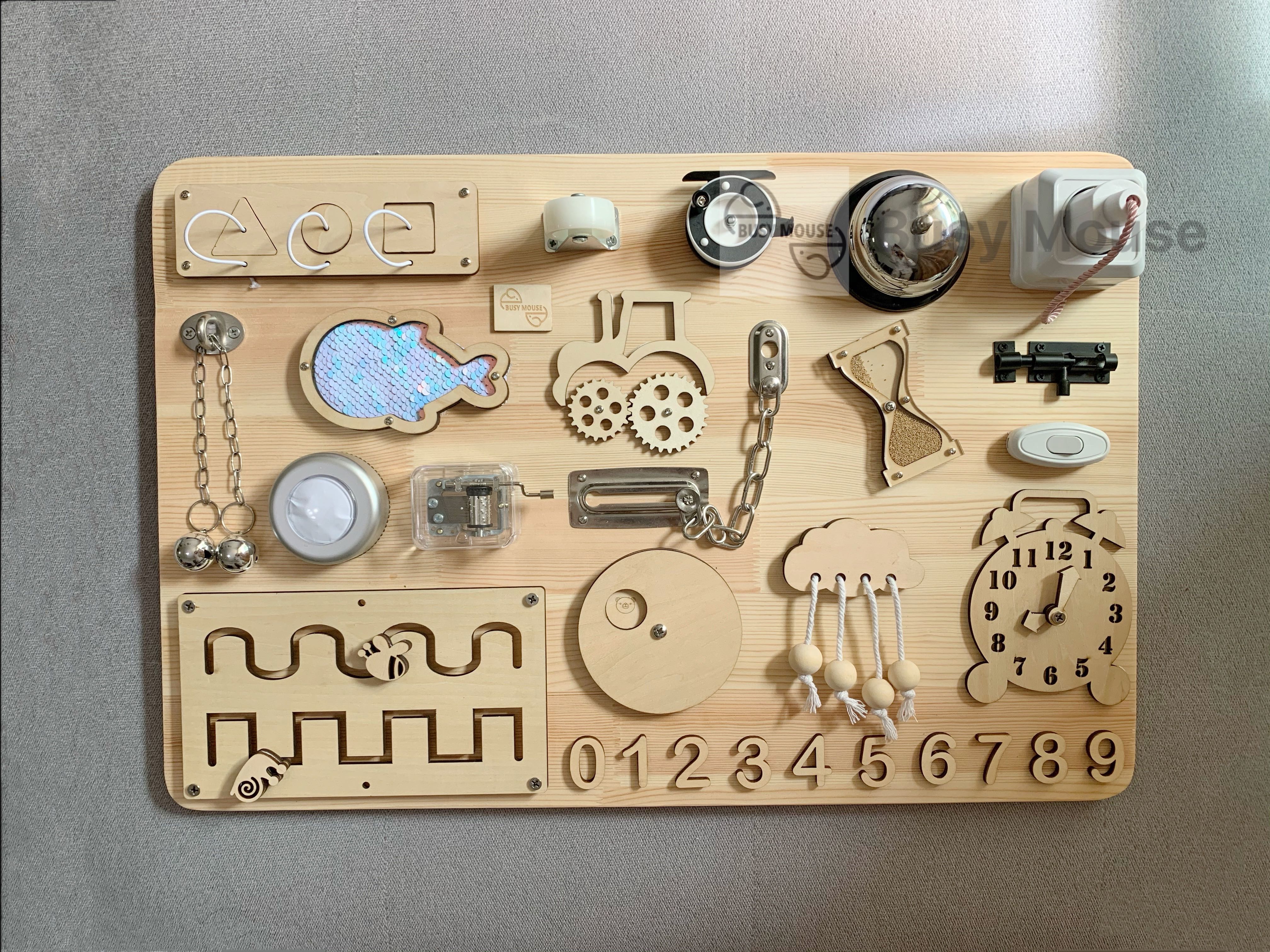 Hand Made Busy Board Customised Montessori Learning Activity Board Hobbies Toys Toys Games On Carousell