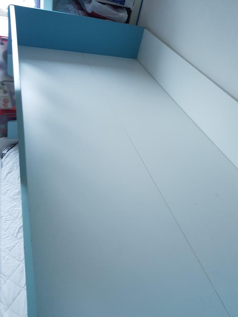 Harvey Norman Triple Bunk Bed Combi with shelf, storage n ladder