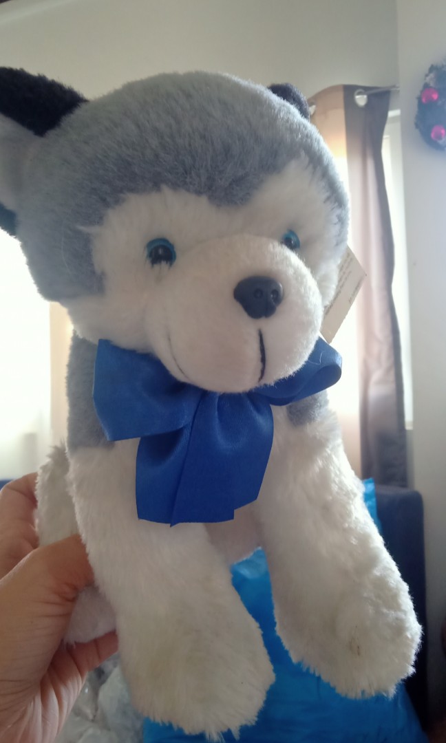 Blue magic husky stuffed toy discount