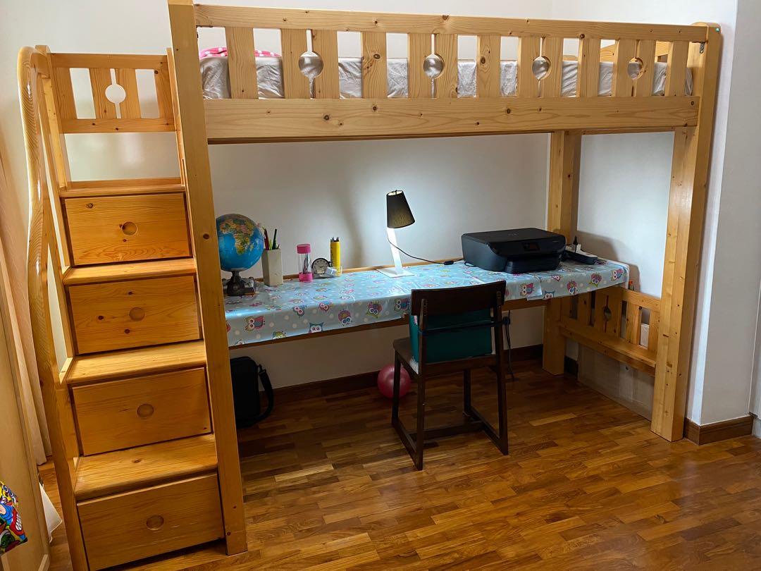 Bed cum study table cheap