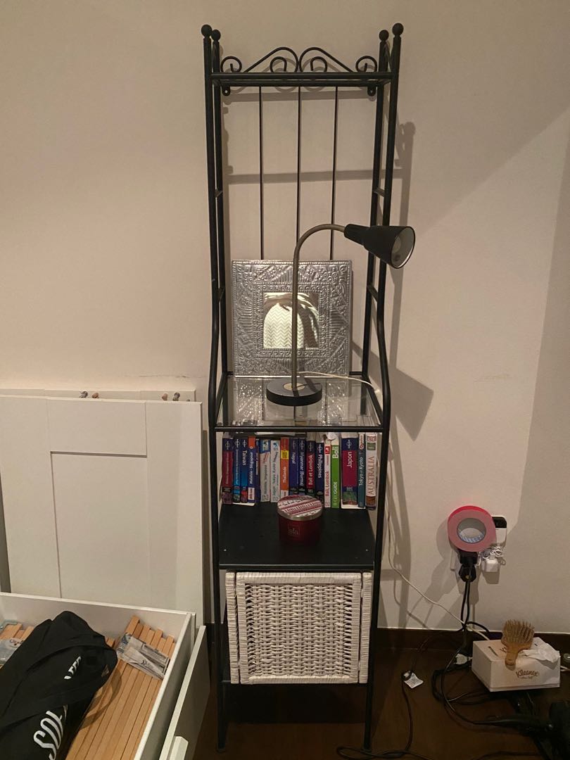 IKEA black shelf, Furniture & Home Living, Furniture, Shelves,