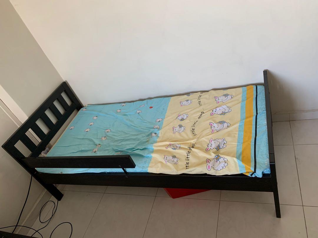 Ikea junior bed & mattress, Furniture & Home Living, Furniture, Bed