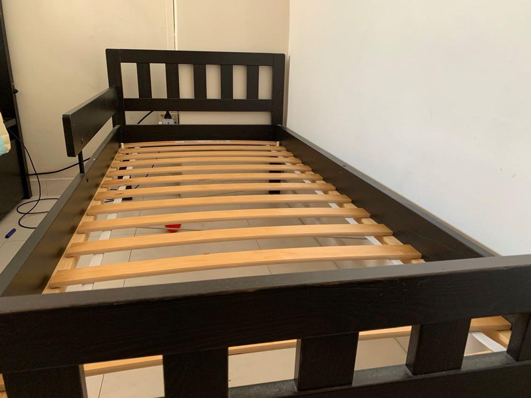 Ikea junior bed & mattress, Furniture & Home Living, Furniture, Bed Frames & Mattresses on Carousell
