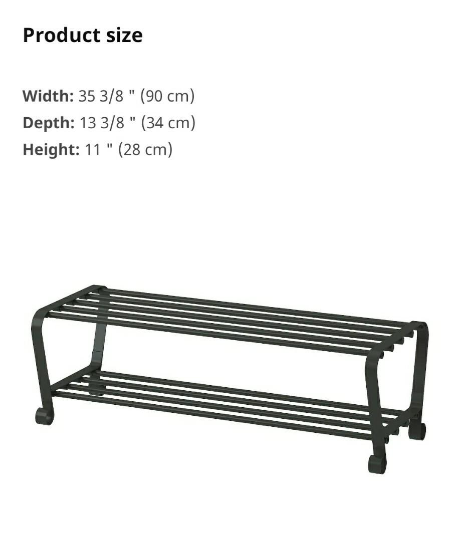 IKEA Portis shoe rack, Furniture, Others on Carousell