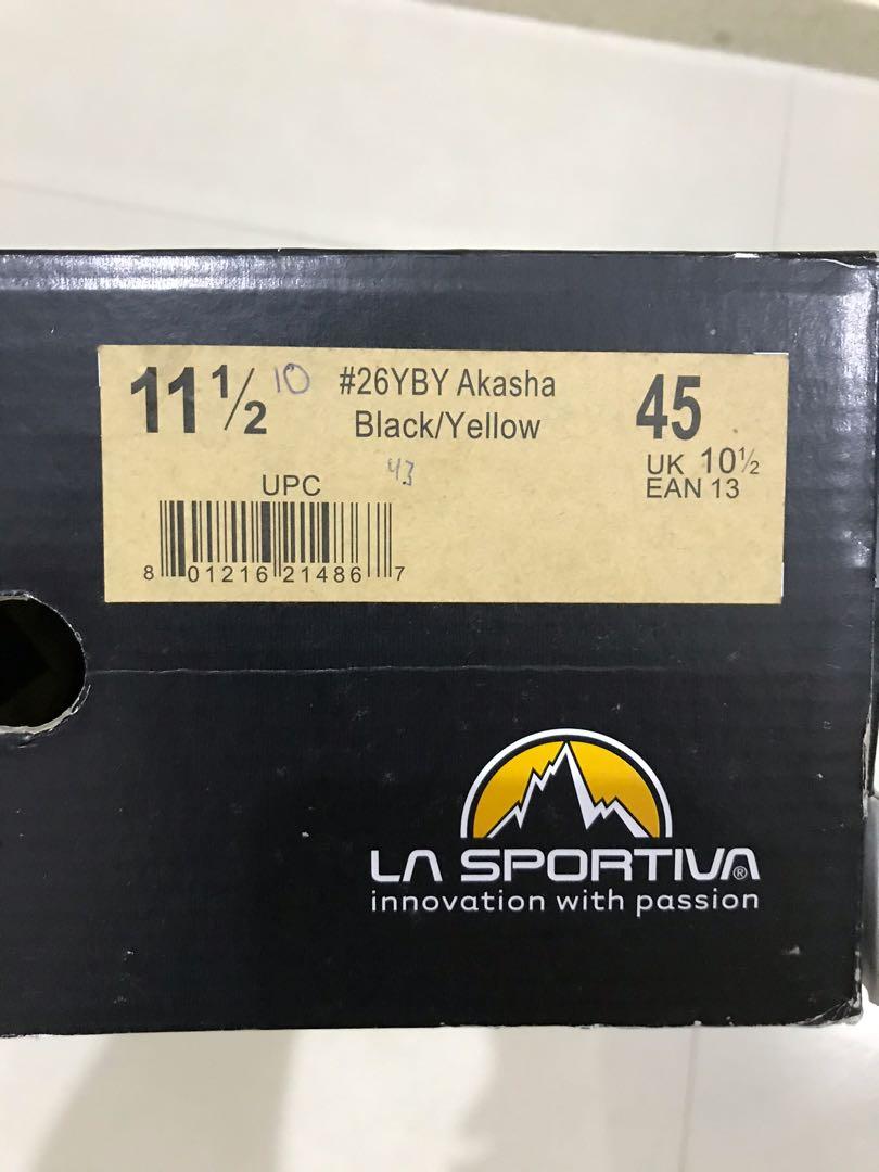 La Sportiva Akasha (EU 45, US 11.5), Sports Equipment, Sports \u0026 Games,  Racket and Ball Sports on Carousell