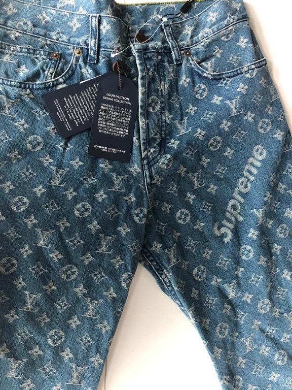 Wise Wallet Pick Limited Ed Louis Vuitton X Supreme Jeans Men s