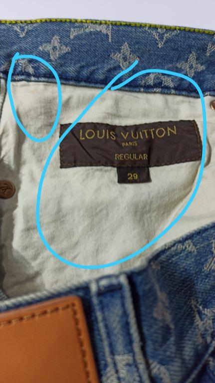Shirt Louis Vuitton x Supreme Red size M International in Denim - Jeans -  26430252