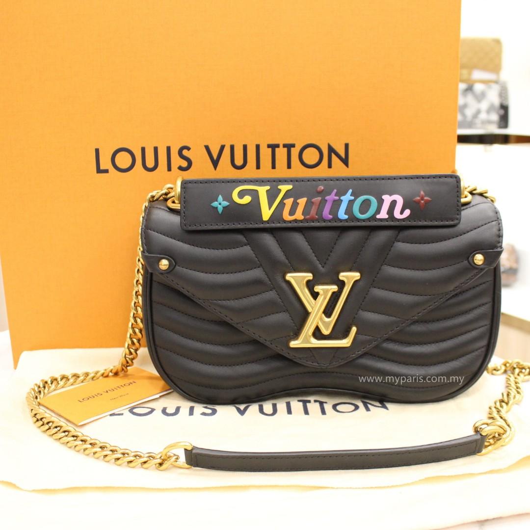 LOUIS VUITTON UNBOXING: LV NEW WAVE CHAIN BAG MM IN BLACK / FIRST  IMPRESSIONS 